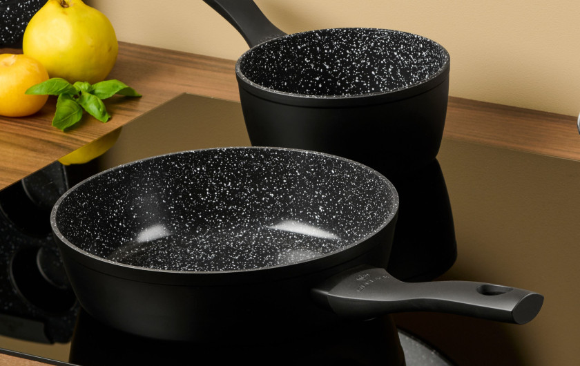 GRANITEX 24 cm deep frying pan with ceramic coating