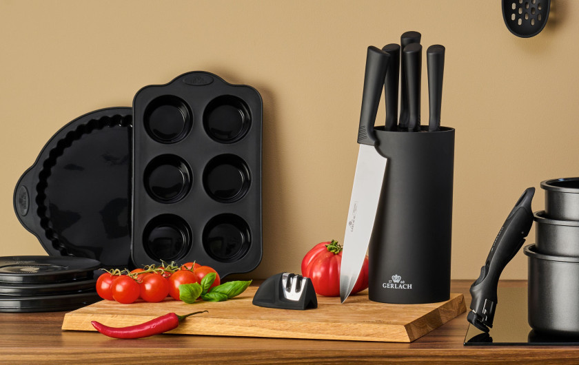 Gerlach Block knife set SMART BLACK