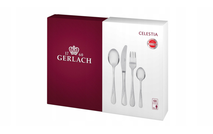 Gerlach Celestia NK04A Cutlery set 68 el. glossy