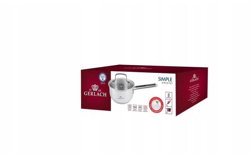 Gerlach Simple NK 332 saucepan with lid 1.5l