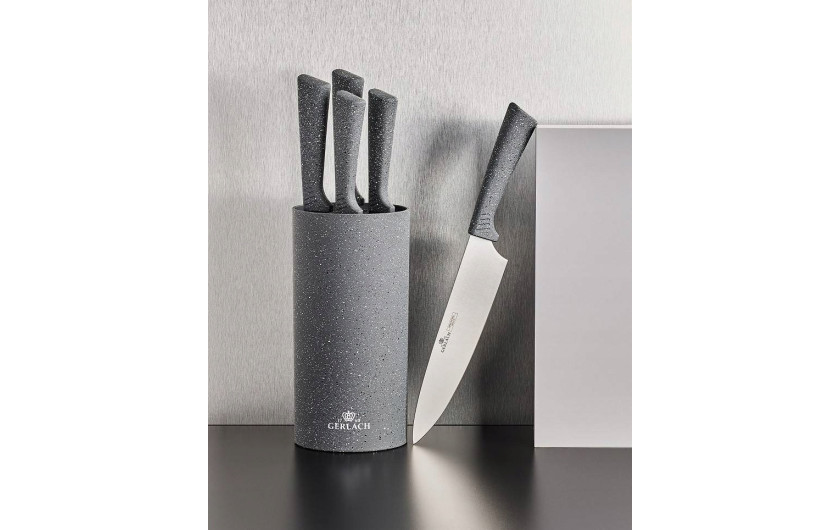 Set of knives in SMART GRANIT block