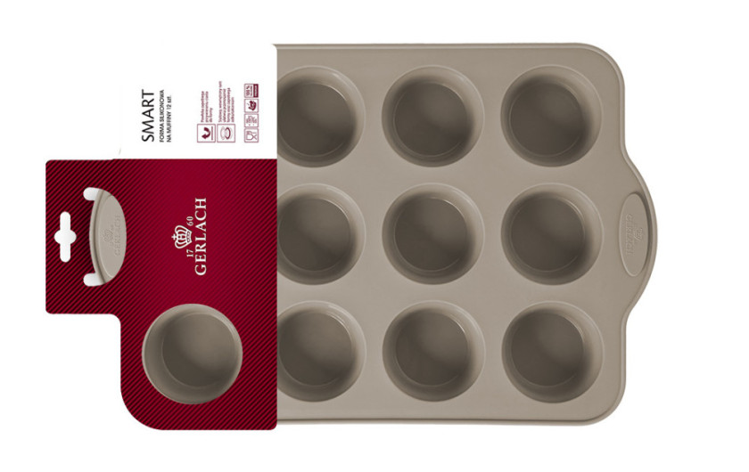 Silicone baking tin for 12pcs muffins SMART