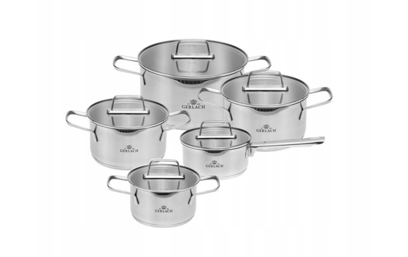 10-piece pot set AMBIENTE